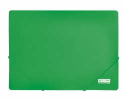 Папка пластиковая А4 на резинках, JOBMAX, зеленый Buromax BM.3911-04