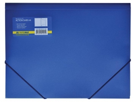 Папка пластикова А4 на гумках, синій Buromax BM.3913-02