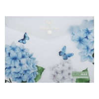 Папка-конверт А5 на кнопці, MYSTERY ARABESKI, напівпрозора, прозора Buromax BM.3919-00