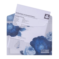 Папка-конверт А5 на кнопці, SHADES ARABESKI, напівпрозора, темно-синя Buromax BM.3919-03