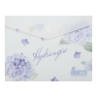 Папка-конверт А5 на кнопці, DREAM ARABESKI, напівпрозора, світло-синя Buromax BM.3919-30