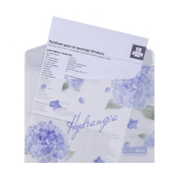 Папка-конверт А5 на кнопці, DREAM ARABESKI, напівпрозора, світло-синя Buromax BM.3919-30