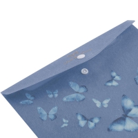 Папка-конверт А5 на кнопці, SKY ARABESKI, напівпрозора,електрик Buromax BM.3919-45