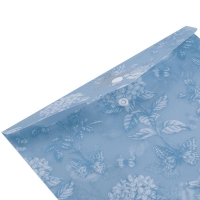 Папка-конверт А5 на кнопці, GLADE ARABESKI, напівпрозора, синьо-сіра Buromax BM.3919-95