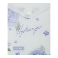 Папка-конверт А6 на кнопці, DREAM ARABESKI, напівпрозора, світло-синя Buromax BM.3922-30