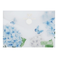 Папка-конверт А7 на кнопці, MYSTERY ARABESKI, напівпрозора, прозора Buromax BM.3923-00