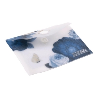 Папка-конверт А7 на кнопці, SHADES ARABESKI, напівпрозора, темно-синя Buromax BM.3923-03