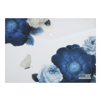 Папка-конверт А4 на кнопці, SHADES ARABESKI, напівпрозора, темно-синя Buromax BM.3943-03