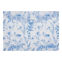 Папка-конверт А4 на кнопці, FERN ARABESKI, напівпрозора, блакитна Buromax BM.3943-14