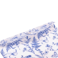 Папка-конверт А4 на кнопці, FERN ARABESKI, напівпрозора, блакитна Buromax BM.3943-14