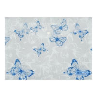 Папка-конверт А4 на кнопці, BUTTERFLY ARABESKI, напівпрозора, біла перламутрова Buromax BM.3943-31