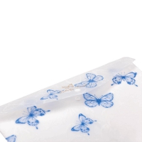 Папка-конверт А4 на кнопці, BUTTERFLY ARABESKI, напівпрозора, біла перламутрова Buromax BM.3943-31