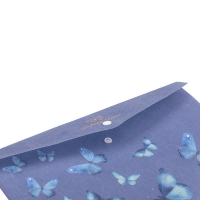 Папка-конверт А4 на кнопці, SKY ARABESKI, напівпрозора,електрик Buromax BM.3943-45