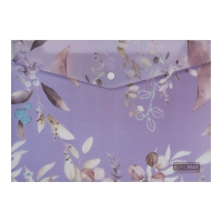 Папка-конверт А4 на кнопці, LILAC ARABESKI, напівпрозора, сливова Buromax BM.3943-48
