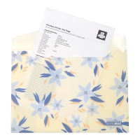 Папка-конверт А4 на кнопці, MYOSOTIS ARABESKI, напівпрозора, маренго Buromax BM.3943-53