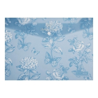 Папка-конверт А4 на кнопці, GLADE ARABESKI, напівпрозора, синьо-сіра Buromax BM.3943-95