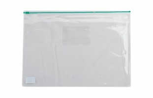 Папка-конверт А4, пластик. блискавка, зелений Buromax BM.3946-04