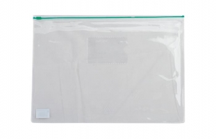 Папка-конверт А5, пластик. блискавка, зелений Buromax BM.3947-04