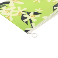 Папка-конверт А4 на zip-блискавці, PLUMERIA ARABESKI, напівпрозора, салатова Buromax BM.3948-15