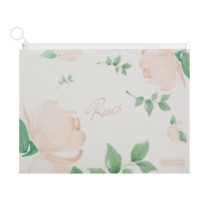 Папка-конверт А4 на zip-блискавці, RAMIRA ARABESKI, напівпрозора, коралова Buromax BM.3948-27