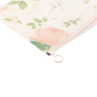 Папка-конверт А4 на zip-блискавці, RAMIRA ARABESKI, напівпрозора, коралова Buromax BM.3948-27