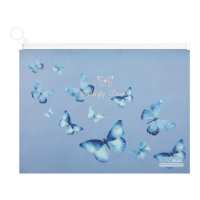 Папка-конверт А4 на zip-блискавці, SKY ARABESKI, напівпрозора,електрик Buromax BM.3948-45