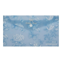 Папка-конверт DL на кнопці, GLADE ARABESKI, напівпрозора, синьо-сіра Buromax BM.3952-95