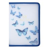 Папка-конверт А4 на блискавці, SKY ARABESKI, напівпрозора,електрик Buromax BM.3980-45