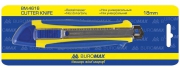 Нож универсальный 18мм, мет. направляющая, пласт.корп.с резин вставками Buromax BM.4616