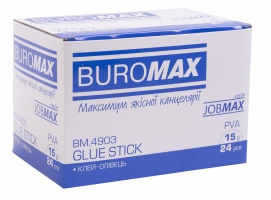 Клей-карандаш 15г, Buromax JOBMAX BM.4903