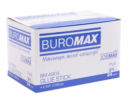 Клей-карандаш 21г, Buromax JOBMAX BM.4904
