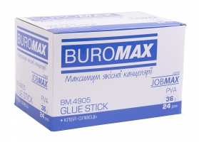 Клей-олівець 36 г, JOBMAX Buromax BM.4905