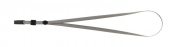 Шнурок с клипом для бейджа-идентификатора, 460х10 мм, серый Buromax BM.5426-09
