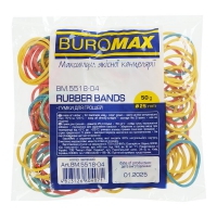 Гумки для грошей, 50 г, асорті, 25 мм Buromax BM.5518-04