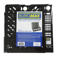 Лоток для бумаги, вертикальный 4 в1, черный Buromax BM.6101