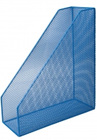 Лоток для бумаг вертикальный 80х230х300мм, металлический, Buromax синий BM.6260-02