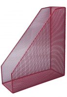 Лоток для паперів вертикальний 80x230x300мм, металевий, червоний Buromax BM.6260-05
