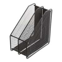 Лоток для бумаги вертикальный 310x295x160мм, металлический, черный Buromax BM.6263-01