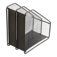 Лоток для бумаги вертикальный 310x295x160мм, металлический, черный Buromax BM.6263-01