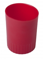 Стакан пластик. для письмового приладдя JOBMAX, червоний Buromax BM.6351-05