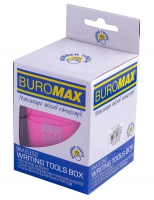 Стакан пласт. RUBBER TOUCH для канцелярських приладів, рожевий Buromax BM.6352-10