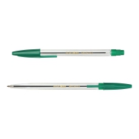 Ручка кулькова CLASSIC (тип "корвіна"), 0.7 мм, пласт.корпус, зелені чорнила Buromax BM.8117-04