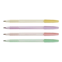 Ручка кулькова SIMPLE, 0.7мм, ассорті корпусів, сині чорнила Buromax BM.8123-01