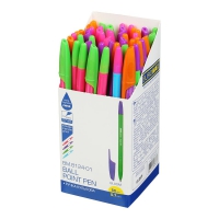 Ручка кулькова BLOOM, 0.7мм. ассорті корпусів, сині чорнила Buromax BM.8124-01