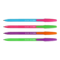 Ручка кулькова BLOOM, 0.7мм. ассорті корпусів, сині чорнила Buromax BM.8124-01