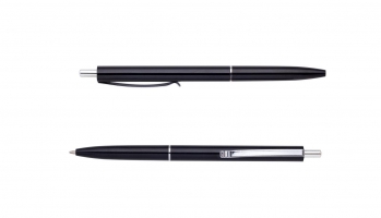 Ручка кулькова автоматична, 0,7 мм, чорний корпус, пише синім Buromax BM.8239-01