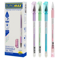 Ручка гелевая "Пиши-стирай" STUDY, 0.5 мм, синяя Buromax BM.8310-01