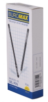 Ручка гелевая GOAL, 0,5 мм, тригр. корпус, черные чернила Buromax BM.8330-02