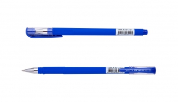 Ручка гелева FOCUS, RUBBER TOUCH, 0,5 мм, сині чорнила Buromax BM.8331-01