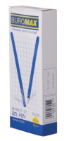 Ручка гелевая FOCUS, RUBBER TOUCH, 0,5 мм, синие чернила Buromax BM.8331-01